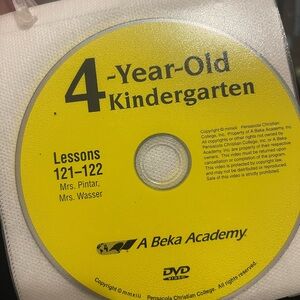 Abeka DVDs Grade PK4 (Lessons 125-170)